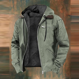 Men's Hooded Utility Zip Jacket