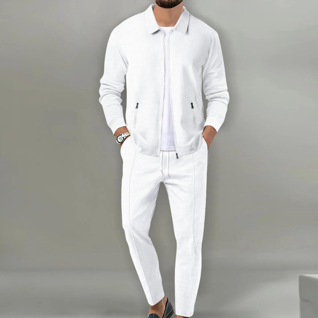 Men's Classic Cardigan Two-Piece Co-ord Set