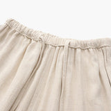 Men's Relaxed Fit Linen Drawstring Trousers