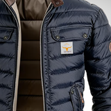 Men's Quilted Stand Collar Puffer Jacket
