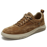 Men's Suede Casual Lace-Up Shoes