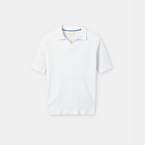 Men's White Ribbed Jumper