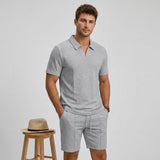 Men's Polo Shirt and Shorts Set