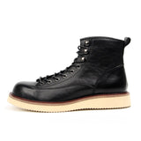 Men's Leather Lace-Up Work Boots