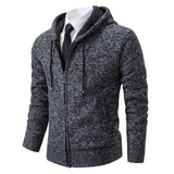 Men's Zip-Up Knit Hoodie