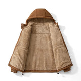 Men's Sherpa Lined Hooded Zip Jacket
