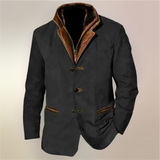 Men's Vintage Button Blazer Jacket
