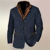 Men's Vintage Button Blazer Jacket