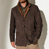 Men's Vintage Button Blazer Jacket