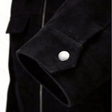 Men's Relaxed-Fit Collared Utility Jacket with Pockets