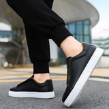 Men's Leather Slip-On Casual Sneakers