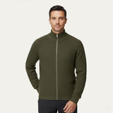 Men's Ribbed Full-Zip Knit Cardigan