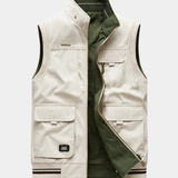 Men's Stand Collar Utility Vest