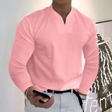 Men's V-Neck Long Sleeve Shirt