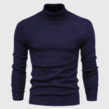 Men's Slim-Fit Roll Neck Long Sleeve Sweater