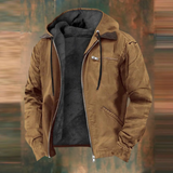 Men's Hooded Utility Zip Jacket