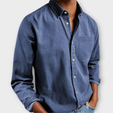Men's Chambray Button-Up Shirt
