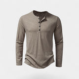 Men's Long Sleeve Henley T-Shirt
