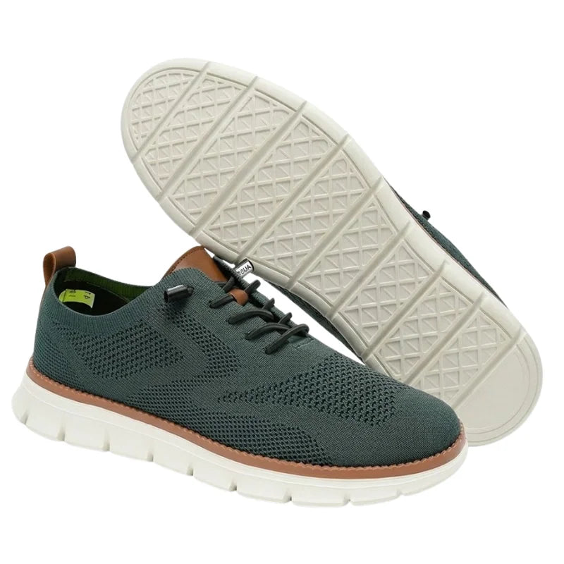 Men's Knit Lace-Up Casual Shoes