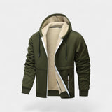 Men's Sherpa Lined Hooded Zip Jacket
