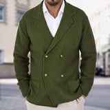 Men's Double Breasted Shawl Collar Cardigan