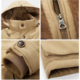 Men's Hooded Sherpa Lined Winter Parka