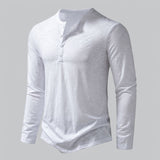 Men's Long Sleeve Henley T-Shirt