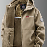 Men's Sherpa Lined Hooded Utility Jacket