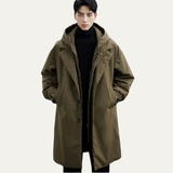 Men's Waterproof Hooded Long Parka with Insulation
