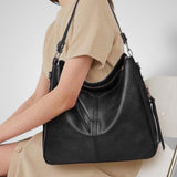 Women's Elegant Black Leather Bag