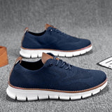 Men's Breathable Knit Walking Sneakers