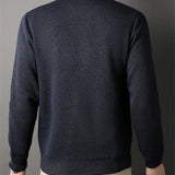 Men's Cable Knit Crew Neck Sweater