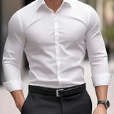 Men's Tailored Button-Up Dress Shirt