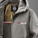 Men's Sherpa Lined Hooded Utility Jacket