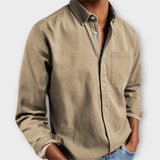 Men's Chambray Button-Up Shirt