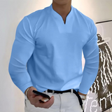 Men's V-Neck Long Sleeve Shirt
