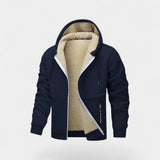 Men's Sherpa Lined Hooded Zip Jacket