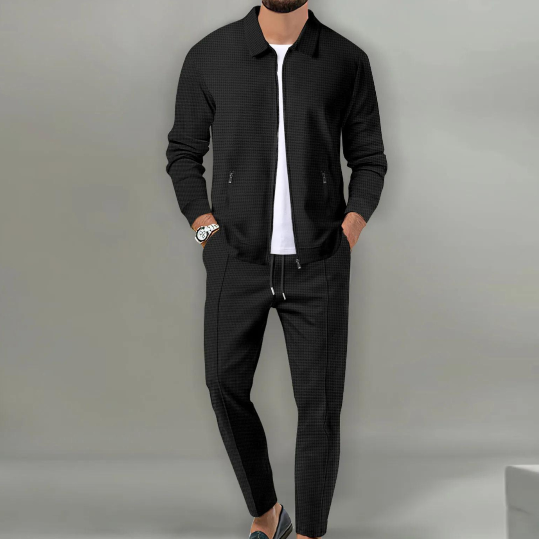 Men's Classic Cardigan Two-Piece Co-ord Set