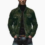 Men's Button Front Denim Jacket