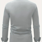 Men's Tailored Button-Up Dress Shirt