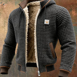 Men's Sherpa Lined Knit Zip Jacket