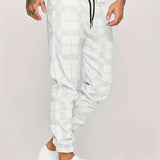 Men's Plaid Drawstring Jogger Pants