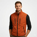 Men's Quilted Zip Front Vest