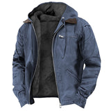 Men's Hooded Sherpa Lined Zip Jacket