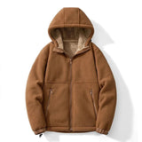 Men's Sherpa Lined Hooded Zip Jacket