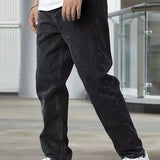 Men's Loose Fit Casual Denim Jeans