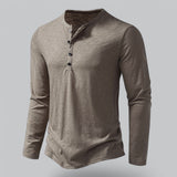 Men's Long Sleeve Henley T-Shirt