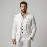 Men's Linen Three-Piece Suit
