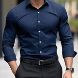 Men's Tailored Button-Up Dress Shirt