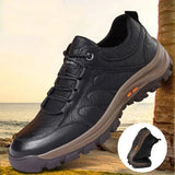 Men's Leather Lace-Up Casual Shoes